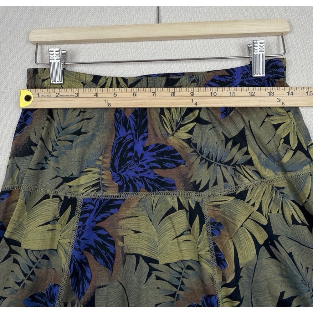 Vintage Karen Kane Womens Tropical Print Elastic Waist Skirt Size‎ S Made in USA - Picture 4 of 15